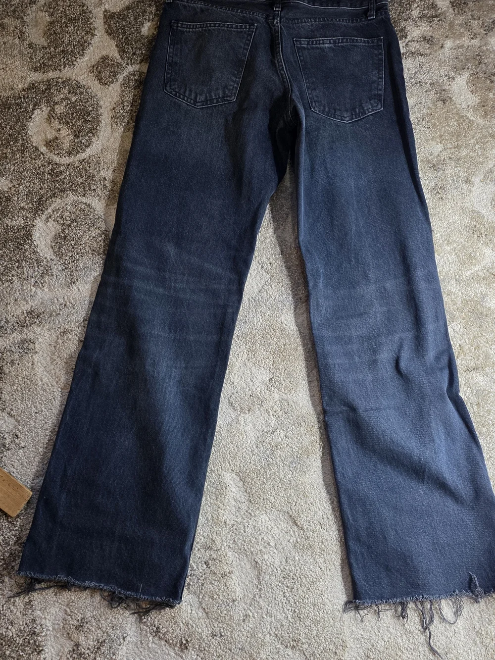 Zara Dark Wash Wide-Leg Jeans